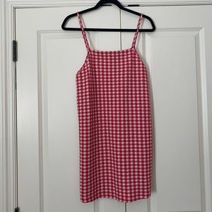Zara red gingham dress